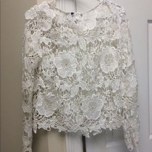 Lace long sleeve top